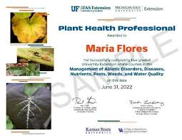 online horticulture certificate program